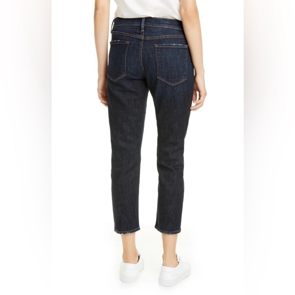 Frame Le Garçon Crop Boyfriend Jeans in Covant Dark Wash Size | 29 - Picture 2 of 10